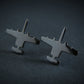 A-10 Warthog Stud Earrings - Jet Fighter Jewelry