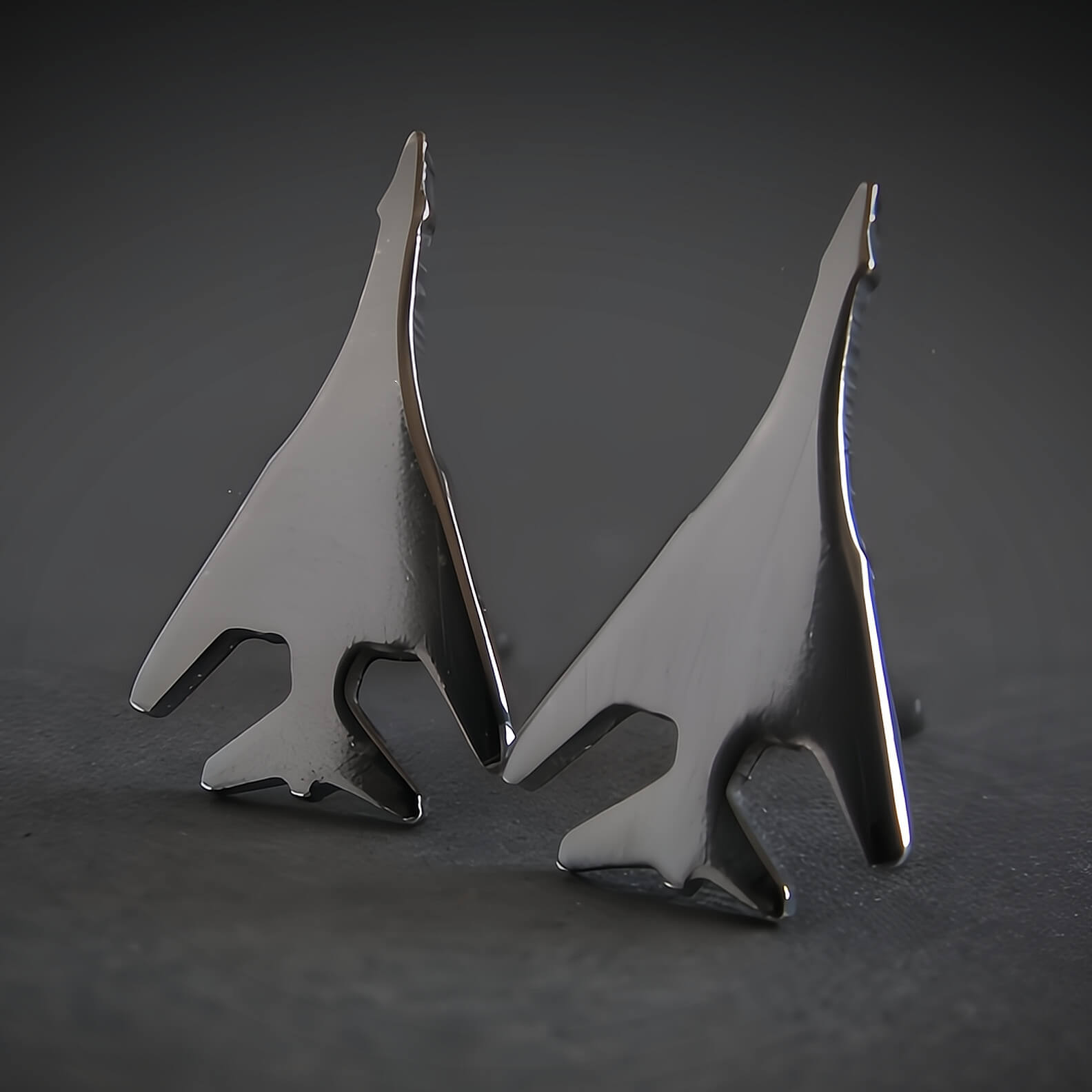B-1 Lancer Stud Earrings - Jet Fighter Jewelry