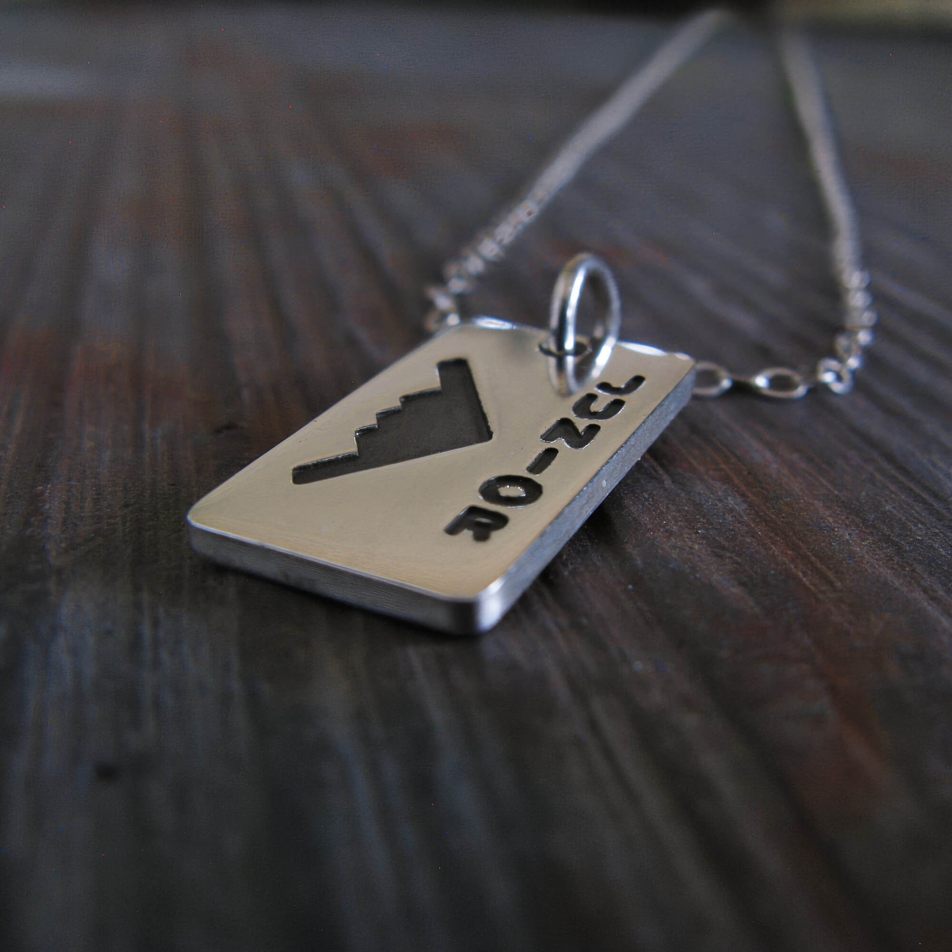 Handmade sterling silver B‑2 Spirit “Junior” pendant necklace on chain – military aviation jewelry gift for Air Force families