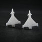Military jet stud earrings – Eurofighter Typhoon in brushed sterling silver