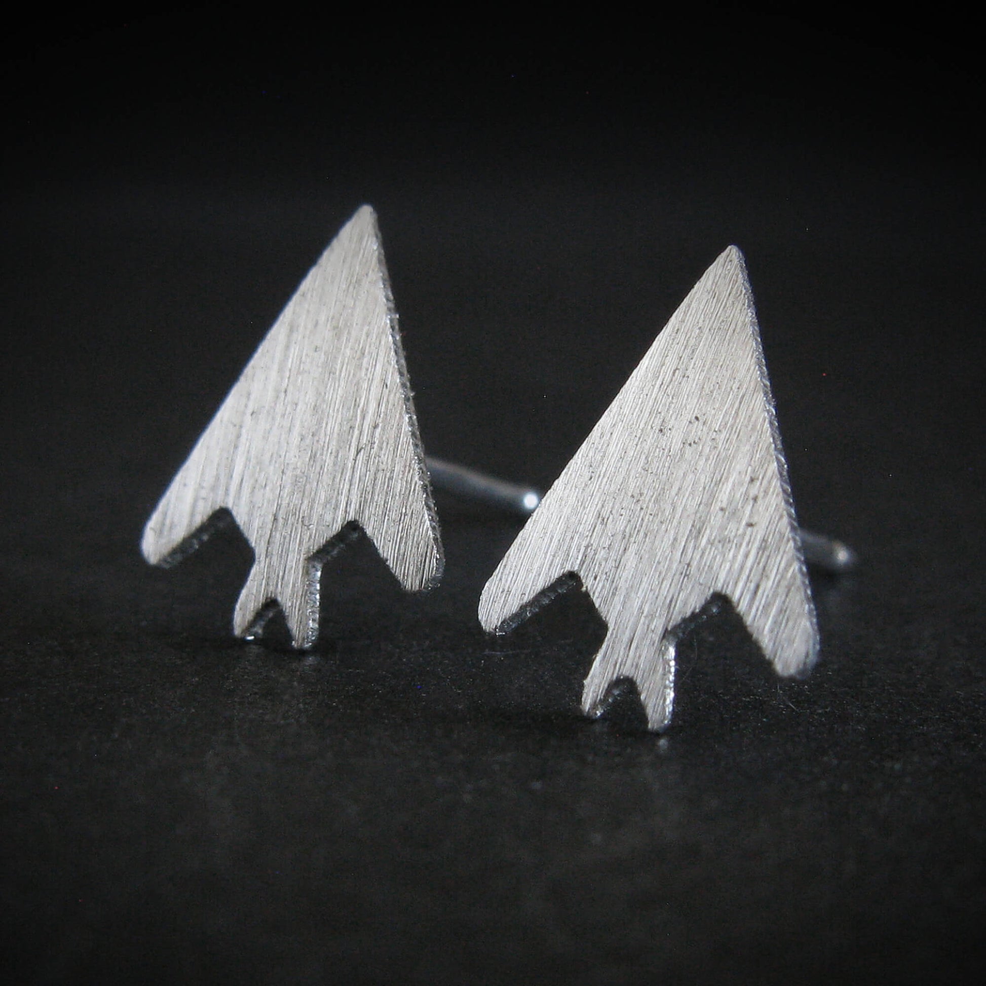 F-117 Nighthawk Stud Earrings - Jet Fighter Jewelry