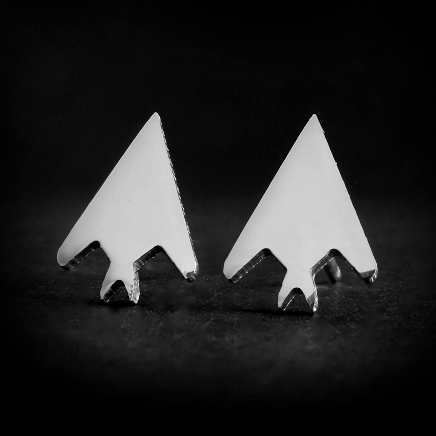 F-117 Nighthawk Stud Earrings - Jet Fighter Jewelry