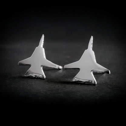 F-14 Tomcat Stud Earrings - Jet Fighter Jewelry