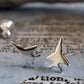 F-15 Eagle Stud Earrings - Jet Fighter Jewelry