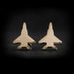 F-15 Eagle Stud Earrings - Jet Fighter Jewelry