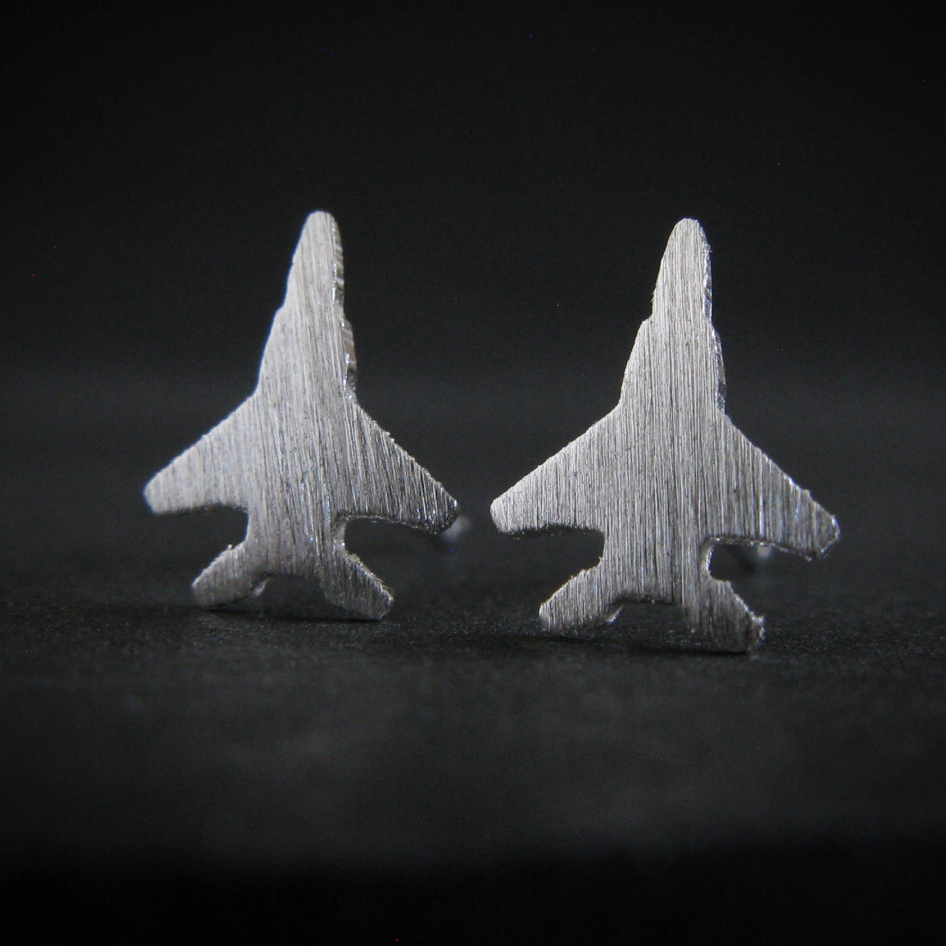 F-15 Eagle Stud Earrings - Jet Fighter Jewelry