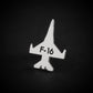 Sterling silver F-16 jet tie tack with custom engraving – USAF fighter pilot lapel pin – custom military jet jewelry for aviation fans