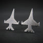 F-16 Fighting Falcon Stud Earrings - Jet Fighter Jewelry