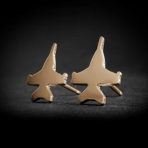 F/A-18 Hornet Stud Earrings - Jet Fighter Jewelry