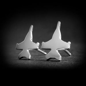 F/A-18 Hornet Stud Earrings - Jet Fighter Jewelry