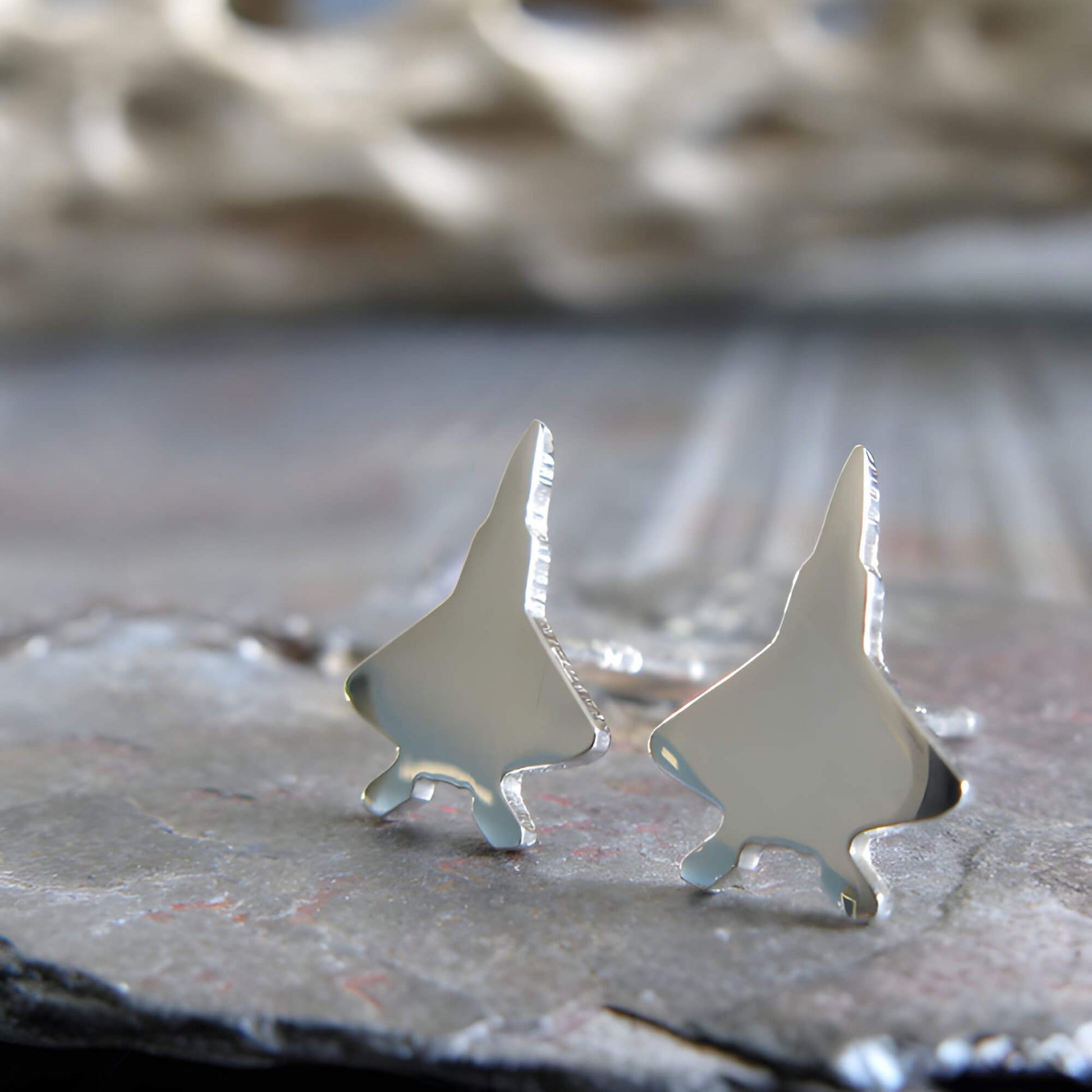 F-22 Raptor Stud Earrings - Jet Fighter Jewelry