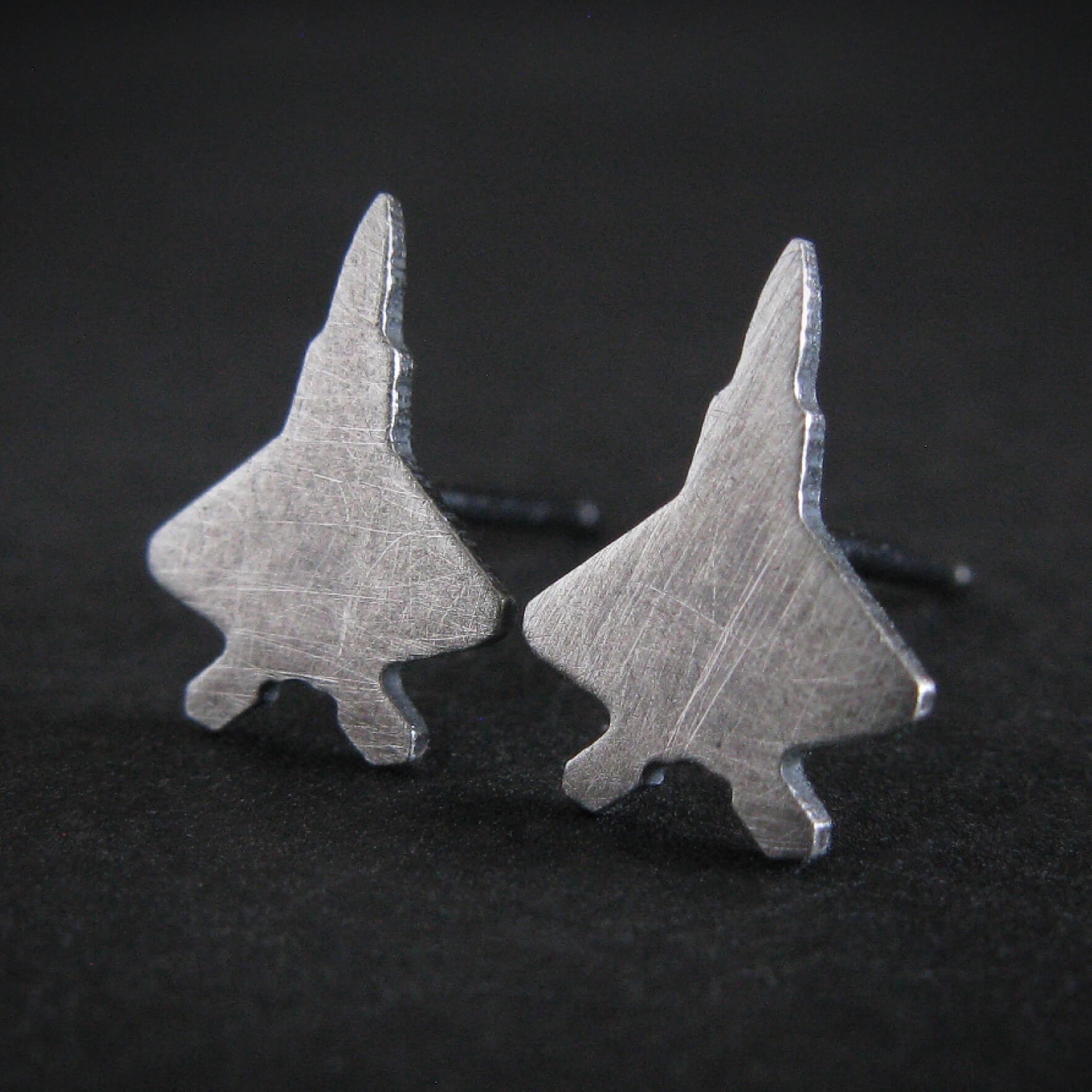F-22 Raptor Stud Earrings - Jet Fighter Jewelry