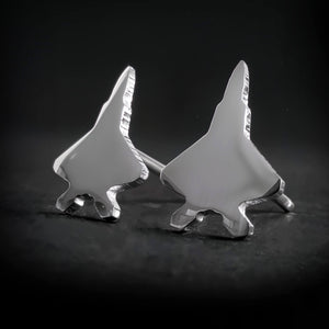 F-22 Raptor Stud Earrings - Jet Fighter Jewelry