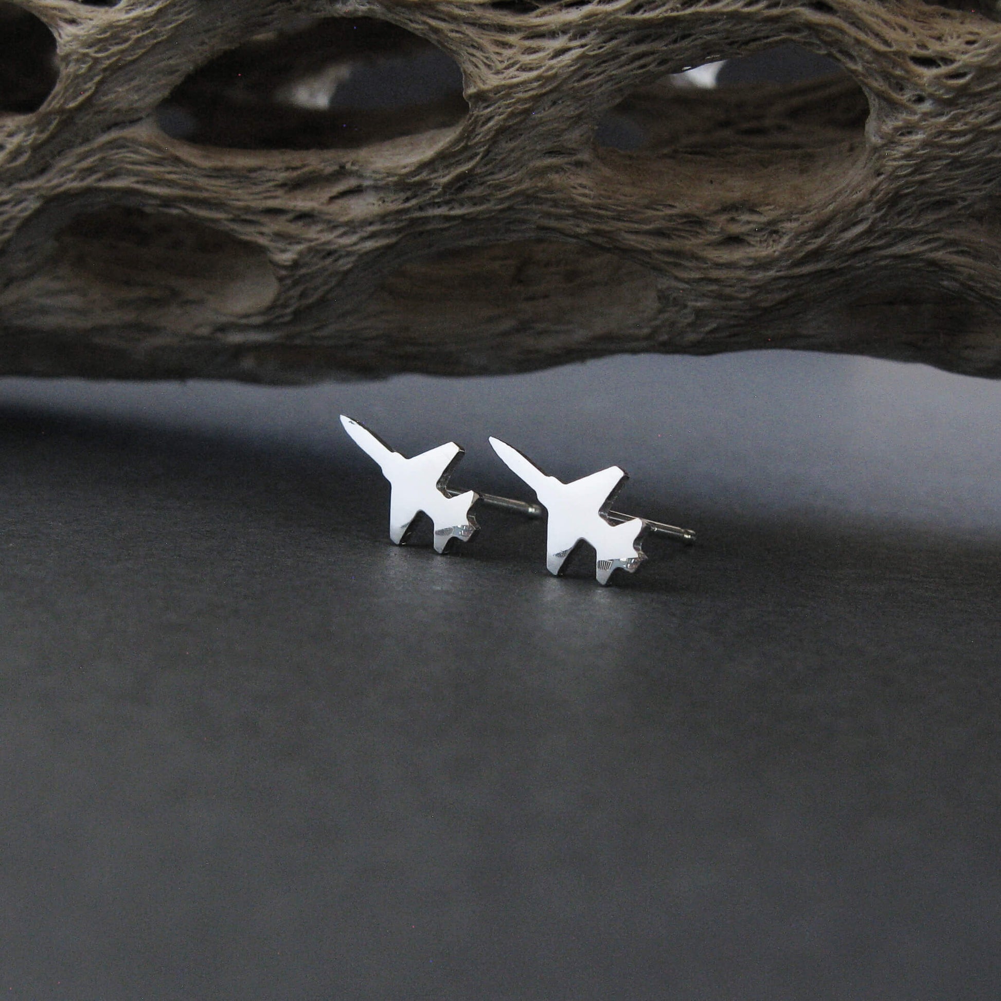 F-5 Freedom Fighter Stud Earrings - Jet Fighter Jewelry