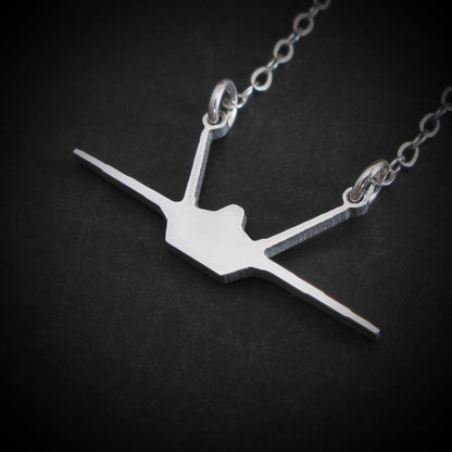 F-22 Raptor Front Silhouette Necklace