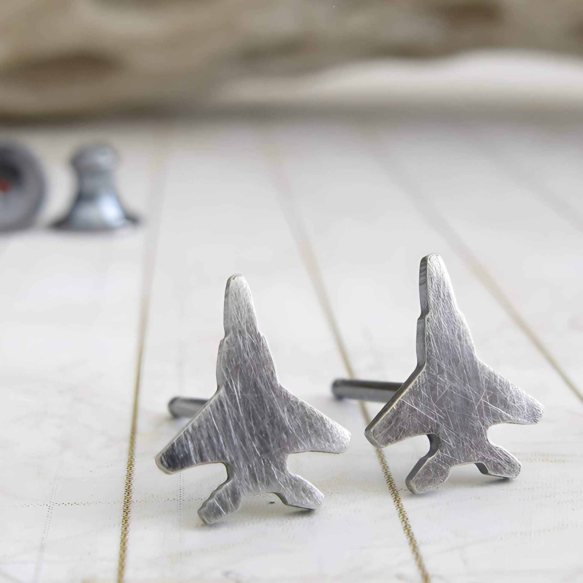 F-15 Eagle Stud Earrings - Jet Fighter Jewelry