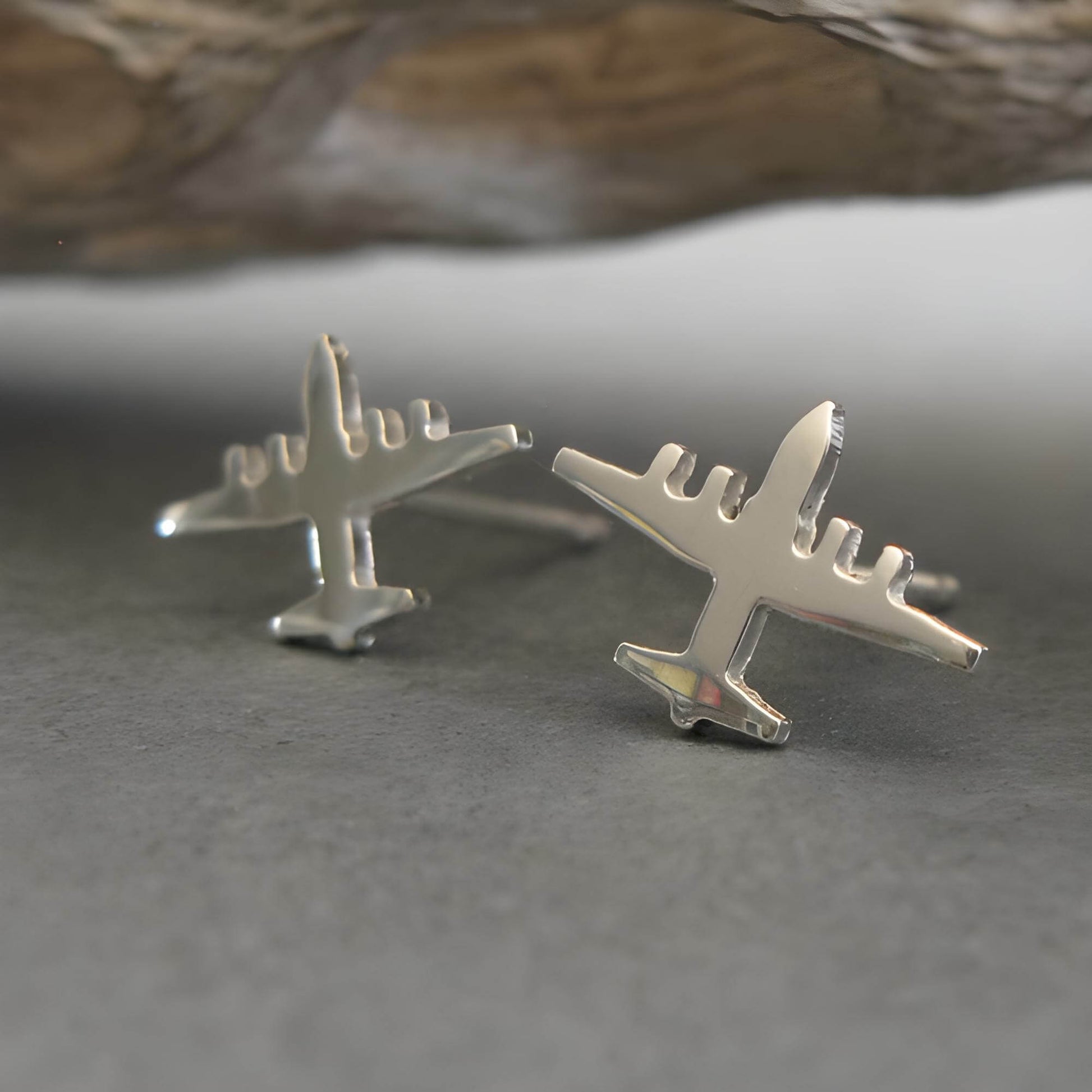 C-130 Hercules Stud Earrings - Jet Fighter Jewelry