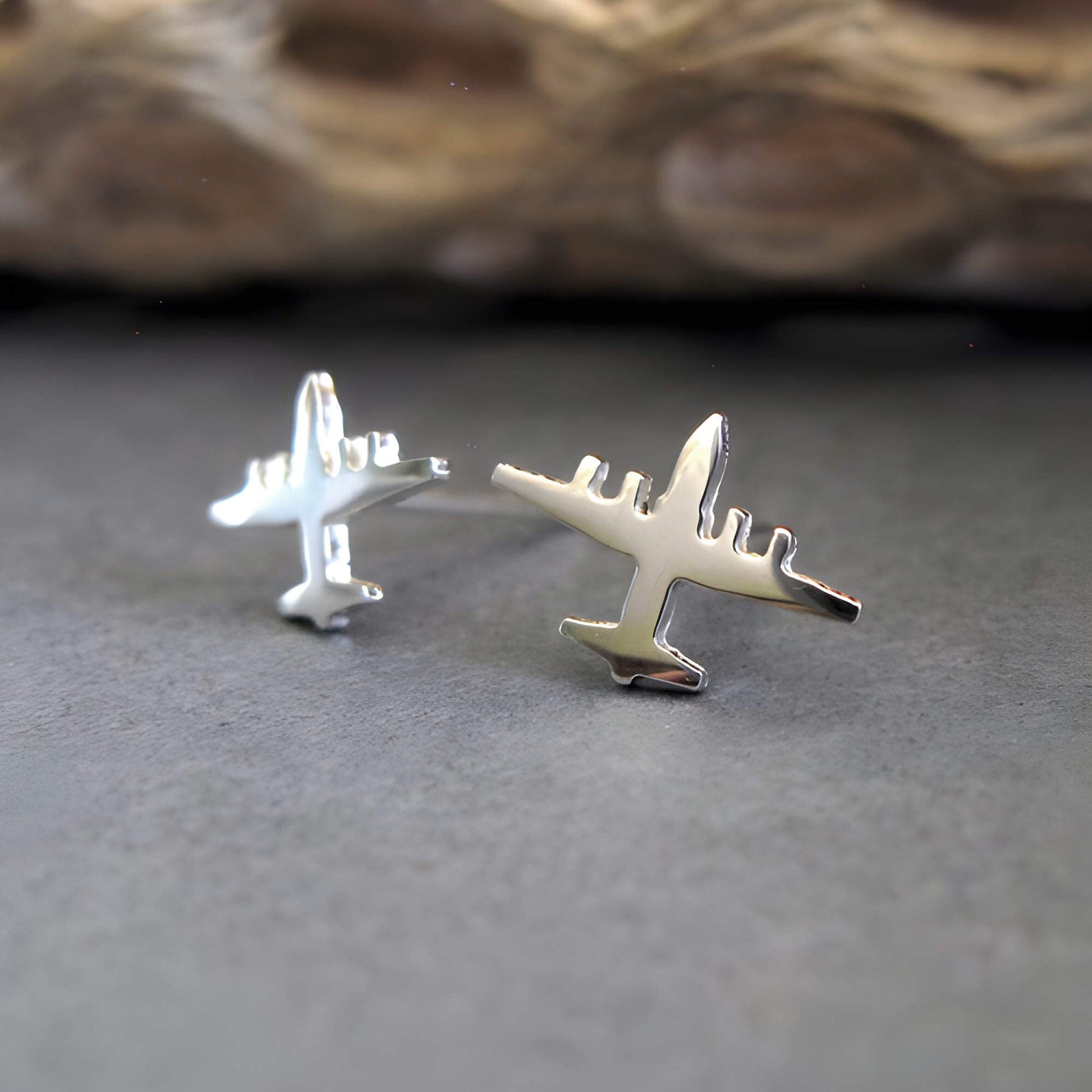 C-130 Hercules Stud Earrings - Jet Fighter Jewelry