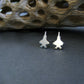 F-35 Fighter jet silhouette earrings in a high-polish sterling silver finish, perfect for pilots, veterans, and aviation enthusiasts