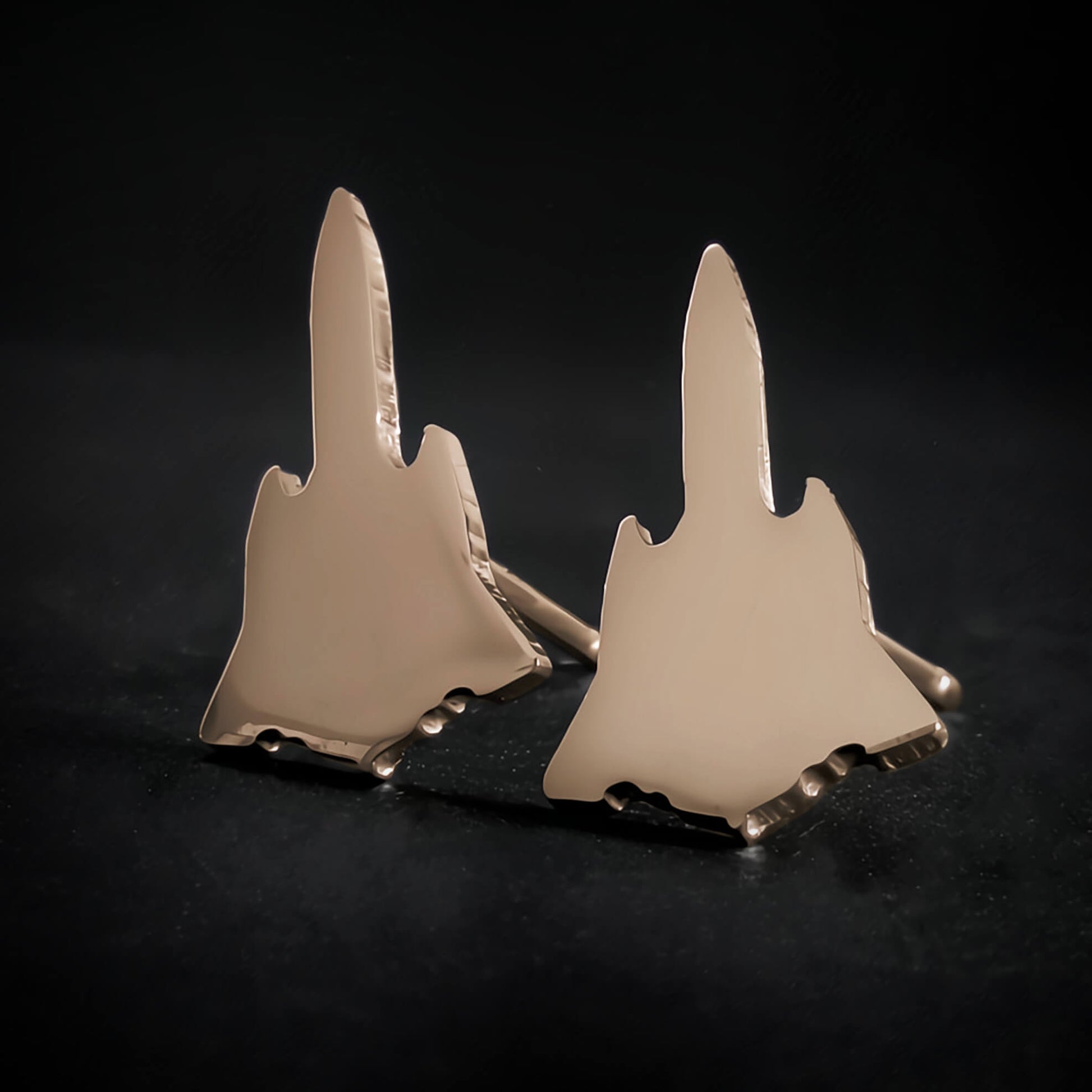 SR-71 Blackbird Stud Earrings - Jet Fighter Jewelry