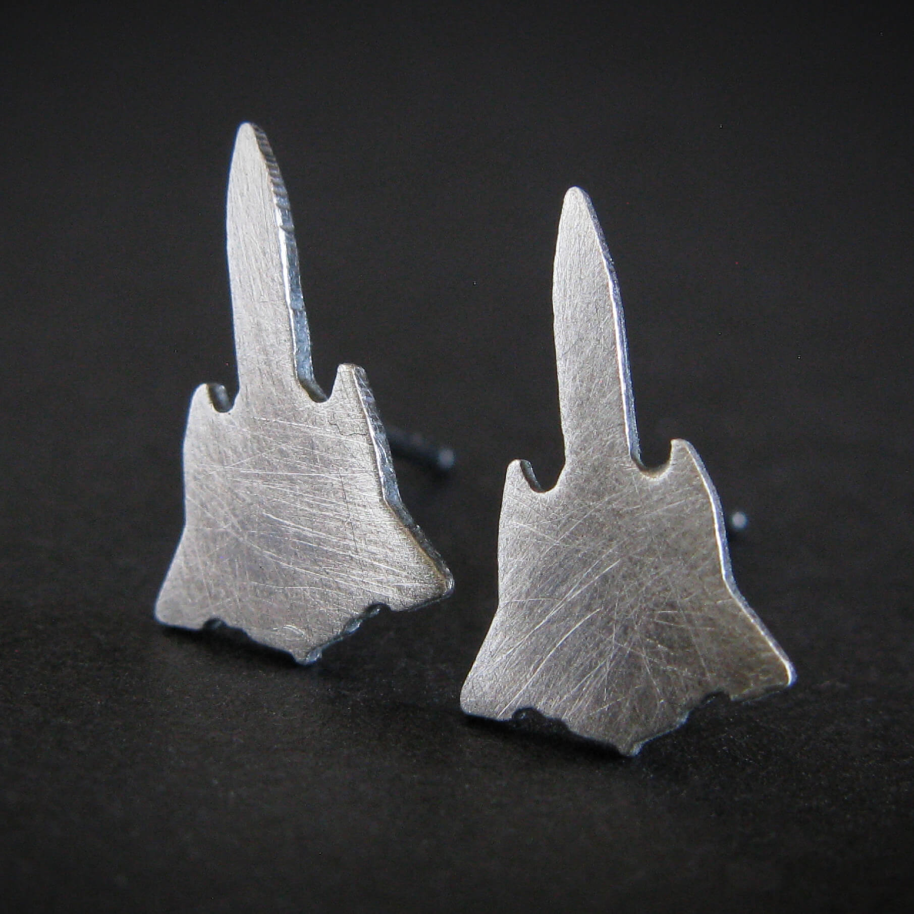 SR-71 Blackbird Stud Earrings - Jet Fighter Jewelry