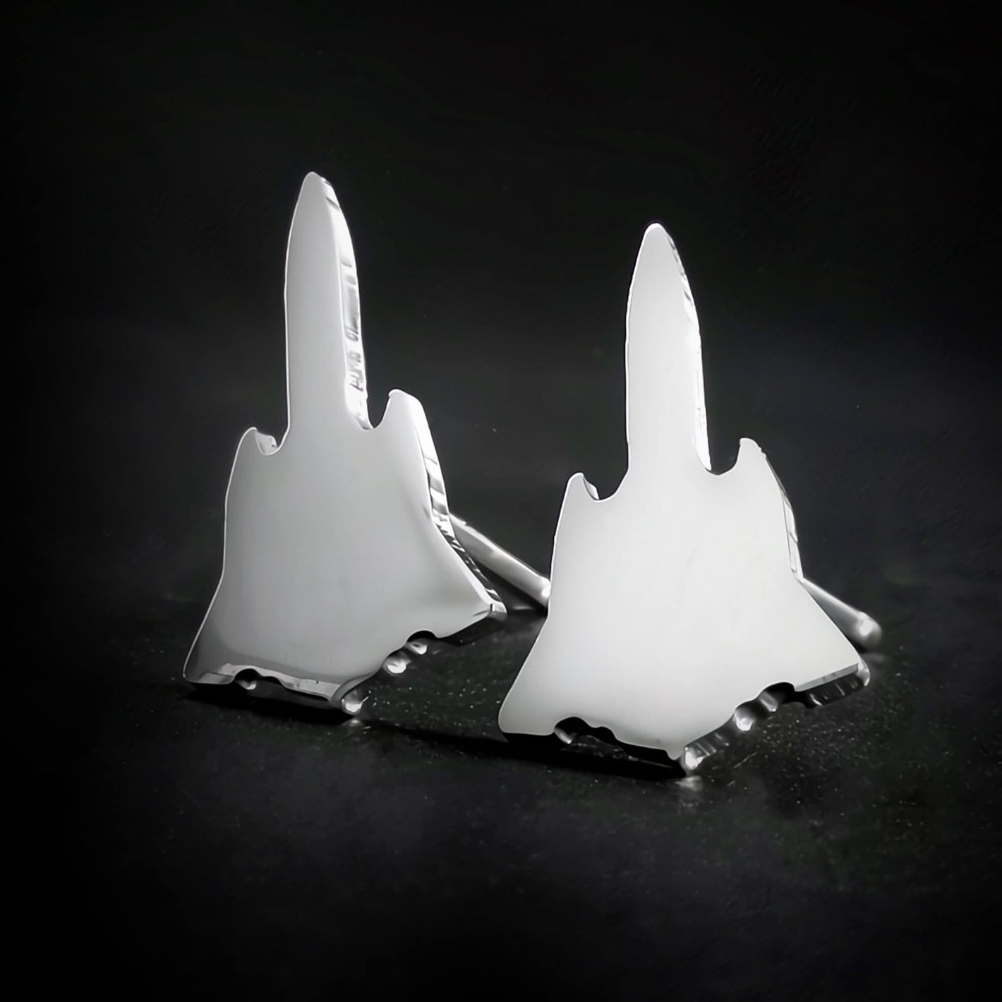SR-71 Blackbird Stud Earrings - Jet Fighter Jewelry