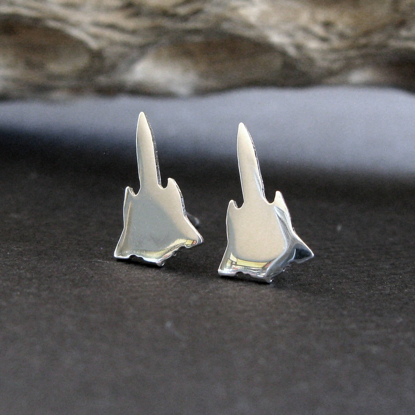 SR-71 Blackbird Stud Earrings - Jet Fighter Jewelry
