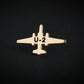 14k gold U-2 tie tack with engraved label – military spyplane lapel pin – handmade pilot jewelry gift