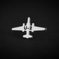 Engraved sterling silver U-2 tie tack – stealth aircraft jewelry – military pilot gift made in Arizona