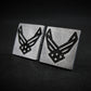 Air Force Logo Stud Earrings - Jet Fighter Jewelry