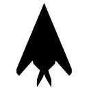 Silhouette clip art of a F-117 Military Jet Fighter