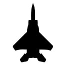 Silhouette clip art of a F-15 Military Jet Fighter