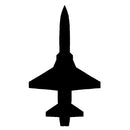 Silhouette clip art of a F-5 Military Jet Fighter