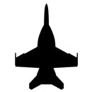 Silhouette clip art of a F/A-18 Military Jet Fighter