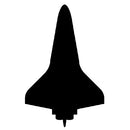 Silhouette clip art of a NASA Space Shuttle