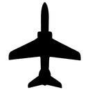 Silhouette clip art of a T-45 Military Jet Fighter