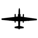 Silhouette clip art of a U-2 Military Jet Fighter