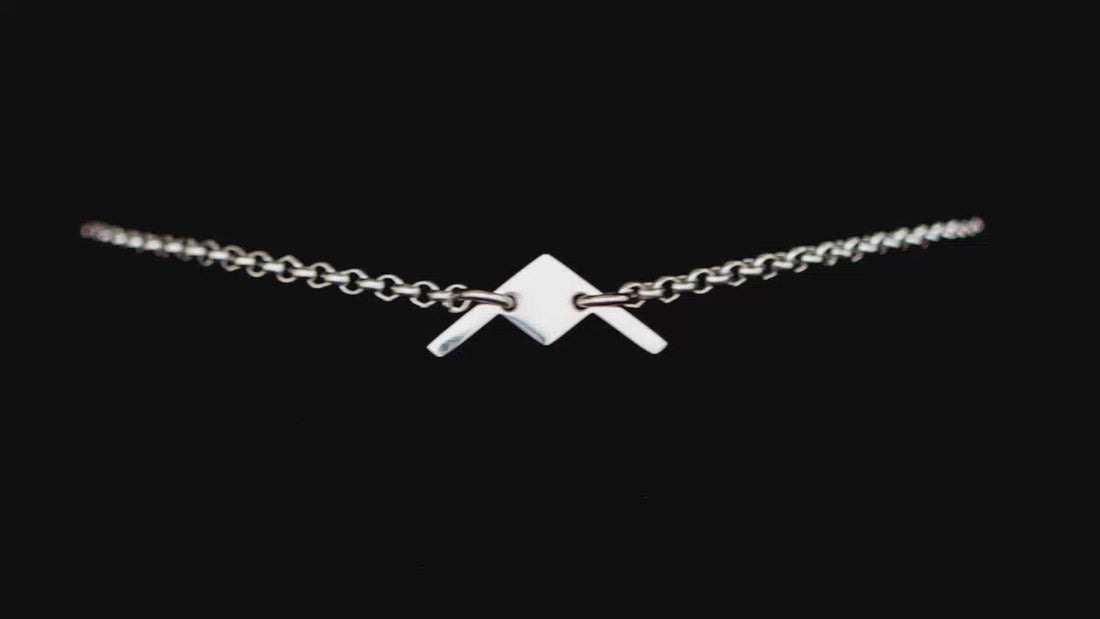 B-21 sterling silver bracelet video on a black background 