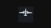 Sterling silver U-2 tie pin or tack on a black background