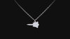 jet fighter jewelry's sterling silver SR-71 necklace video on a black background